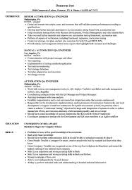 Qa Tester Resume No Experience Proper Automation Qa Engineer Resume Samples Of 25 Popular Qa Resume Examples Good Resume Examples Resume