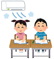 冷房の効いた教室のイラスト | かわいいフリー素材集 いらすとや