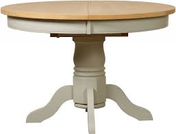 Browse our range of oak tables in round, oval, and rectangular designs, from the chunky pandora range to the minimal and light oslo range. Mark Webster Bordeaux Round Extending Dining Table Oak And Grey Cfs Furniture Uk