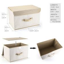 Aufbewahrungsbox Mit Deckel 2er Set Meelife Zusammenklappbare Faltbare Lagerung Bins Box Fur Wasche Und Aufbewahrungsbox Aufbewahrung Sitzbank Mit Aufbewahrung