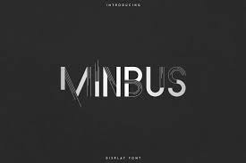 Minbus Display Font Stylish Text Futuristic Fonts Photoshop Styles