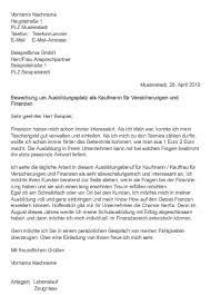 Kauffrau für büromanagement ausbildung beruf. Muster Bewerbung Als Kauffrau Kaufmann Fur Finanzen