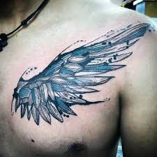 This is a simple yet sweet and personal rip tattoo on the chest that you can have if you're looking for minimal designs for your next tattoo. Top 39 Wing Chest Tattoo Ideas 2021 Inspiration Guide