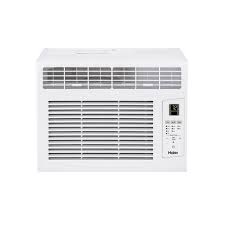 Almost every window air unit will have manual controls even if it is equiped with a remote, they are usually located on the front under some type of small door which releases simplu by pushing in on same alowing door to spring open. Haier 6000 Btu Electronic Air Conditioner Target
