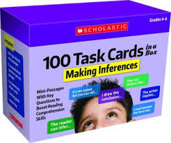 Inferencing task cards set 4. 100 Task Cards In A Box Making Inferences Carol Ghiglieri Author 9781338748376 Blackwell S