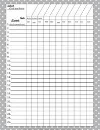 Pin By Cynthia On Charts Grade Book Template Teacher