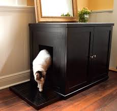 Modern Cat Litter Box Hidden In A Table Cat Litter Box Furniture Litter Box Enclosure Hiding Cat Litter Box