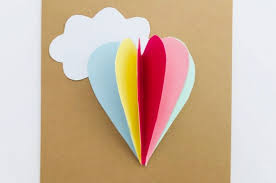 Apply glue on the top right corner and bottom left corner of the twist and pop mechanism. Pop Up Heart Cards Kids Crafts