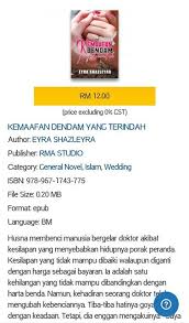 1 pop & klasik, 2003. Kemaafan Dendam Telah Terbit Telah Terbit Wattpad