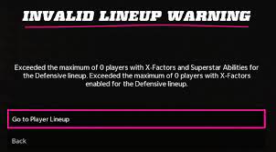 Mut Invalid Lineup Exceeded The Number Of 0 Players With X Factors Answer Hq