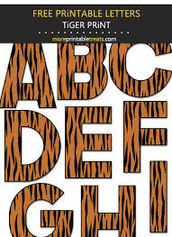 A complete list of jungle animals would take you weeks and . Large Tiger Print Letters Animal Print Classroom Letters Free Printable Letters