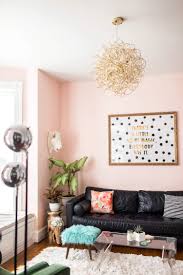 At Home With Katie Shelton In Springfield Missouri A Beautiful Mess Pink Living Room Pink Living Room Walls Boho Living Room