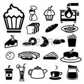 Pictogram Food Bakery Icons Set Illustration Pictogram Bakery Icon Planner Stickers