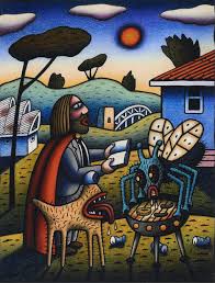 Sold at Auction: Hopfer, Daniel, Hopfer, Daniel: Christus am Kreuz in einer  dekorativen Altarnische