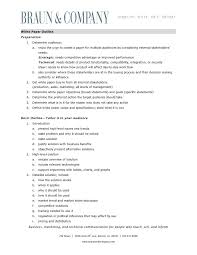 White Paper Outline Paper Outline Essay Outline Treatment Plan Template