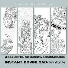 D I Y Book Mark Prints Instant Download Bookmark Coloring Etsy In 2021 Coloring Bookmarks Coloring Pages Bookmarks Printable