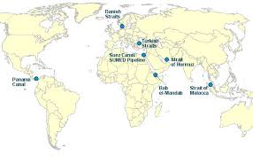 U S Energy Information Administration Eia Strait Of Hormuz Suez Map
