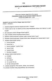 Soal uts pai kelas 4 semester 1 k13 revisi 2020 yang akan kami berikan dapat digunakan sebagai sarana. Bank Soal Pai Mgmp Pais Smp Jakbar