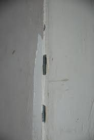 Sand it flat, and apply a second layer, expanding this layer past the first. Repairing Chipped Corner Bead Drywall Repair Questions Drywall Plaster Diy Chatroom Home Improv Drywall Repair Home Improvement Home Improvement Projects