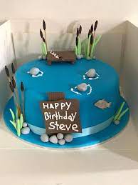 Gone Fishing Celebration Cakes Happy Birthday Steve Cake