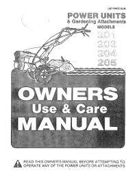The beauty of the bcs concept is that you need only to add interchangeable attachments to your thank you for your purchase. Bcs 203 204 205 201 Owner S Manual Manualzz