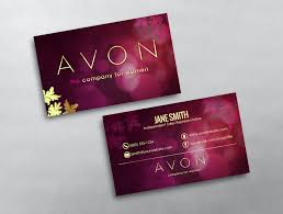 Whether you need an entire line of marketing materials or are just starting out and need a logo or website. Avon Business Card 04