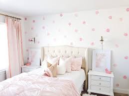 Watercolor Polka Dots Girl Bedroom Walls Girl Room Toddler Bedroom Girl