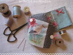 Pique Epingle Cigogne Le Chalet Des Perelles Broderie Trousse De Couture Porte Aiguilles