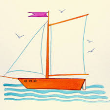 How to draw a sailboat is meant for young artists! Drawing A Boat L Atelier Canson