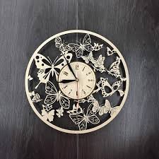 Bagian depan jam dapat dicetak gambar, foto, atau desain sesuai selera. Kupu Kupu Jam Dinding Yang Terbuat Dari Kayu Yang Sempurna Dan Dipotong Dengan Indah Menghias Rumah Anda Dengan Seni Modern Yang Unik Hadiah Untuk Dia Dan Dia Wall Clocks Aliexpress