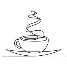 Coffee cup drawing coffee painting coffee and books. Continuous Line Drawing Of Cup Of Tea Or Coffee With Steam Linear Icon Thin Line Vector Hot Drink Illustration Contour Stock Vector Illustration Of Icon Background 123253165