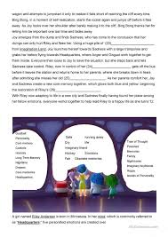 Inside Out Movie Worksheet Educational Videos Therapy Worksheets Inside Out