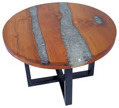 0% voc finishes · custom tables available · handmade in the usa Vidaxl Solid Teak Wood Coffee Table Resin Handmade Paint Finish Side End Couch Industrial Coffee Tables By Vida Xl International B V Houzz