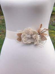 Rustic Bridesmaid Sash Belt Muslin Roses With Burlap Ivory Etsy Diy Wedding Dress Sash Diy Wedding Dress Wedding Dress Sash Belt