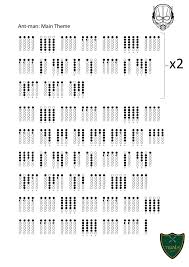 Ant Man Main Theme Tabs For Tin Whistle Tin Whistle Flute Sheet Music Irish Flute