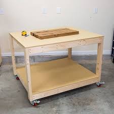 Need A Cheap And Easy Work Table For The Shop I Just Launched A Video On How To Make This One With A Few 2x4s And A Sheet Of M Work