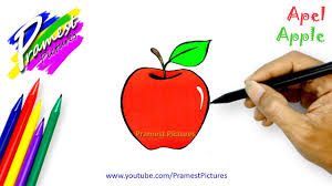 Sebenarnya sketsa ialah sesuatu kerangka menggambar. Apel Cara Menggambar Dan Mewarnai Gambar Buah Buahan Untuk Anak Anak Youtube