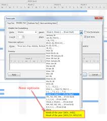 I start with a simple calendar (or a date table) to add a new column for fiscal week calculation i use the following dax code. Microsoft Project How To Display Calendar Week Numbers In The Microsoft Community