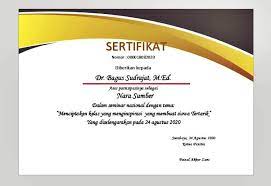 Maybe you would like to learn more about one of these? Download 10 Desain Template Sertifikat Format Word Docx Kosong Siap Edit Kanalmu