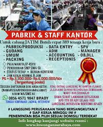 Lowongan kerja pbrek pempes pergudangan maspion : Lowongan Kerja Pabrik Sidoarjo 2019