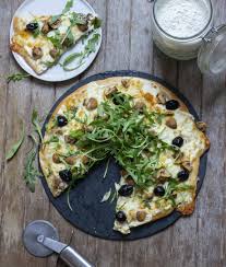 Pizza Blanche Aux Champignons En 2020 Recettes De Cuisine Pizza Blanche Recettes De Cuisine Illustrees