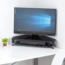 机上台 コーナー用モニター台 引出付 高さ調節 テレビ台 幅55cm 100 mr148の販売商品 通販ならサンワダイレクト モニター台 モニター キーボード 収納