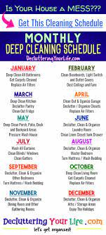 Cleaning Schedules Checklists Daily Weekly Monthly Charts Cleaning Schedule Clean House Household Cleaning Tips