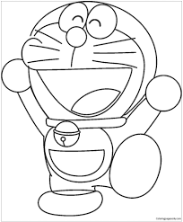 10 gambar mewarnai buah buahan anak tk sd paud. 21 Gambar Mewarnai Doraemon Untuk Anak Anak