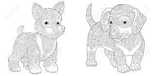 All art prints include a 1 white border around the image to allow for future framing and matting, if desired. Animal Coloring Pages Cute Yorkshire Terrier And Dachshund Line Art Design For Adult Or Kids Colouring Book In Zentangle Style Vector Illustration Royalty Free Cliparts Vectors And Stock Illustration Image 146991221