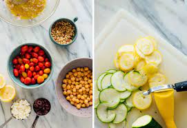 While the couscous is cooking, whisk together the olive oil, lemon juice, garlic, shallot, sea salt and black pepper in a large bowl. Mediterranean Couscous Salad Recipe Cookie And Kate