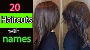 2 types of bangs that are most beloved for this hair length are long bangs and fine front bangs. 20 Types Of Haircuts For Girls With Names Youtube