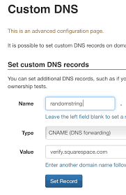 Alias name usually required to hide. Solved Cname Records For Squarespace Mail In A Box Users Helping Users