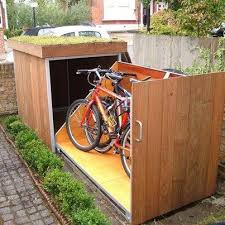 Bike Box Https Www Facebook Com Organicroofs Backyard Storage Outdoor Bike Storage Bike Storage