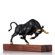 Vigorous Bull Bronze Sculpture Full Of Momentum Strength Animal Sculpture Bull Animal Sculptures Sculpture Figurative Sculpture